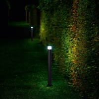 Светильник уличный садово-парковый Ideal Lux Venus PT1 H80 макс.1х15Вт IP44 GU10 230В Антрацитовый/Матовый Алюминий/Акрил 106175