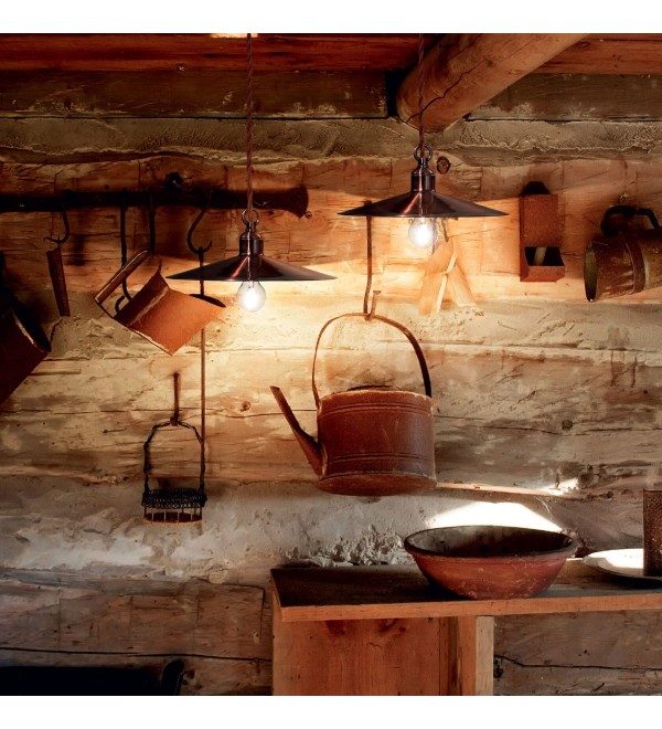 Светильник настенный Ideal Lux Cantina AP1 Латунь античная E14 112626