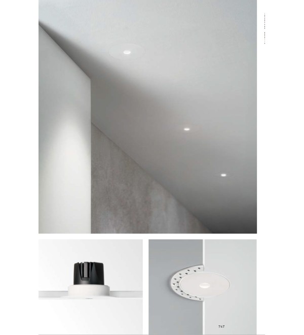 Светильник встраиваемый Ideal Lux Infinity FI Trimless 07W 3000K LED Черный 356129