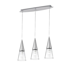 Светильник подвесной Ideal Lux Cono SP3 Хром E14 112367