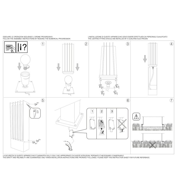 Светильник садово-парковый Ideal Lux Marte PT1 Антрацит E27 092225