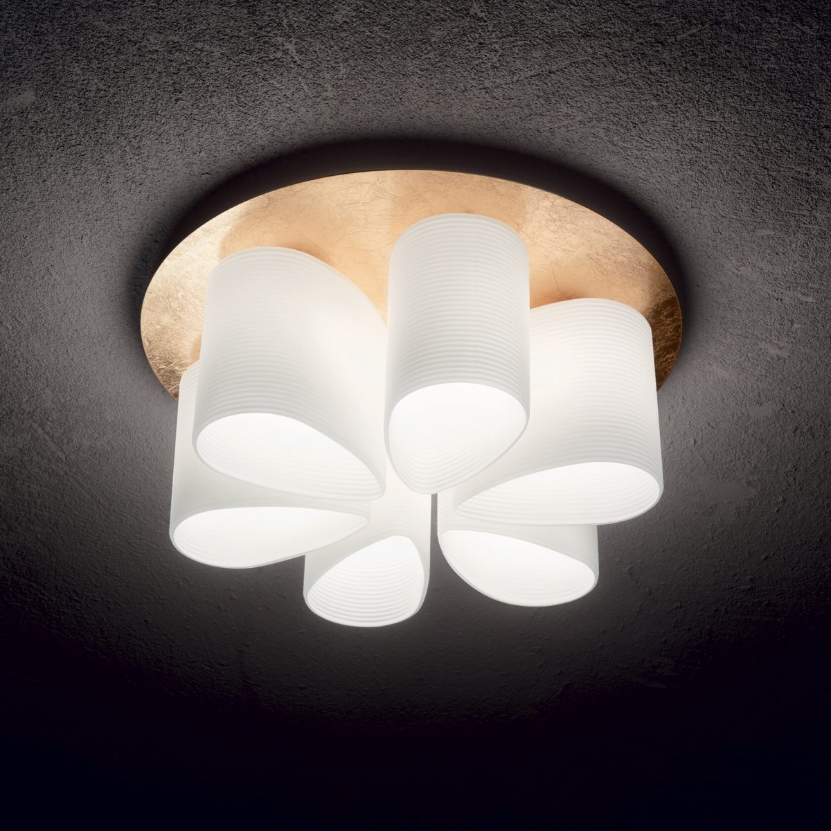 Люстра потолочная Ideal Lux Daisy PL6 Золото E27 247779