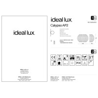 Светильник настенный бра Ideal Lux Calypso AP2 G9 Хром