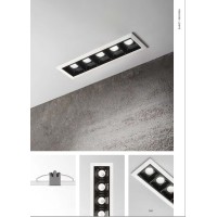 Светильник встраиваемый Ideal Lux Lika FI TRIM 06W 3000К LED Белый / Черный 206196