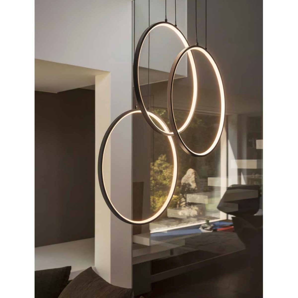 Люстра подвесная Ideal Lux Frame SP Cerchio Черный 3000К 269337