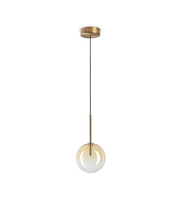 Светильник подвесной Ideal Lux Equinoxe SP1 D15 G4 Янтарный 345345