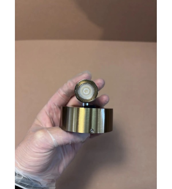 Светильник настенный Ideal Lux Bean AP Round Латунь 3000К 260624