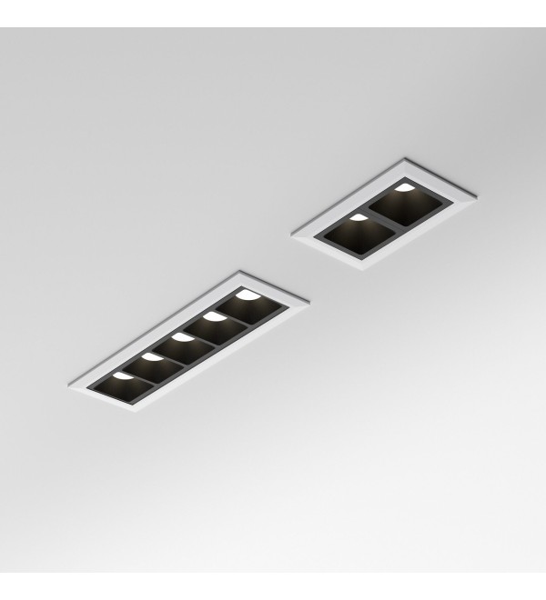Светильник встраиваемый Ideal Lux Lika FI TRIM 12W 4000K Белый / Черный LED 26787