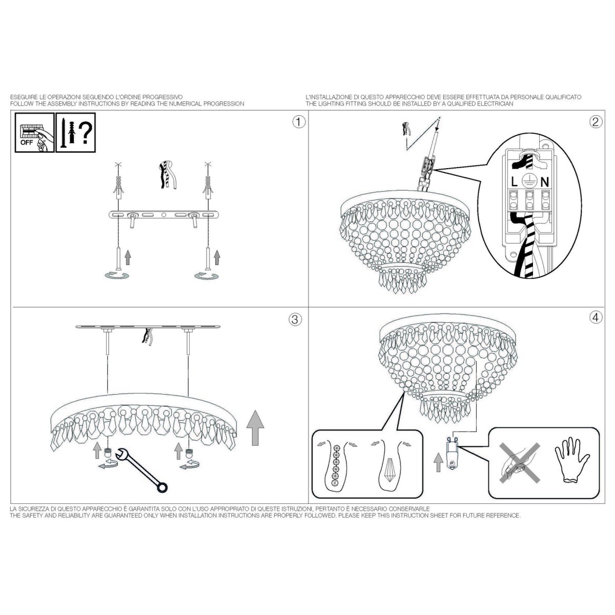 Люстра потолочная Ideal Lux Caesar PL6 Хром G9 093475