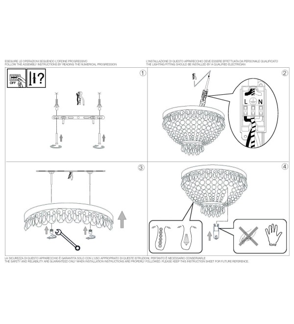 Люстра потолочная Ideal Lux Caesar PL6 Хром G9 093475