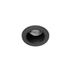 Светильник встраиваемый Ideal Lux Quark FI 9.0W 3000K LED Черный 322889