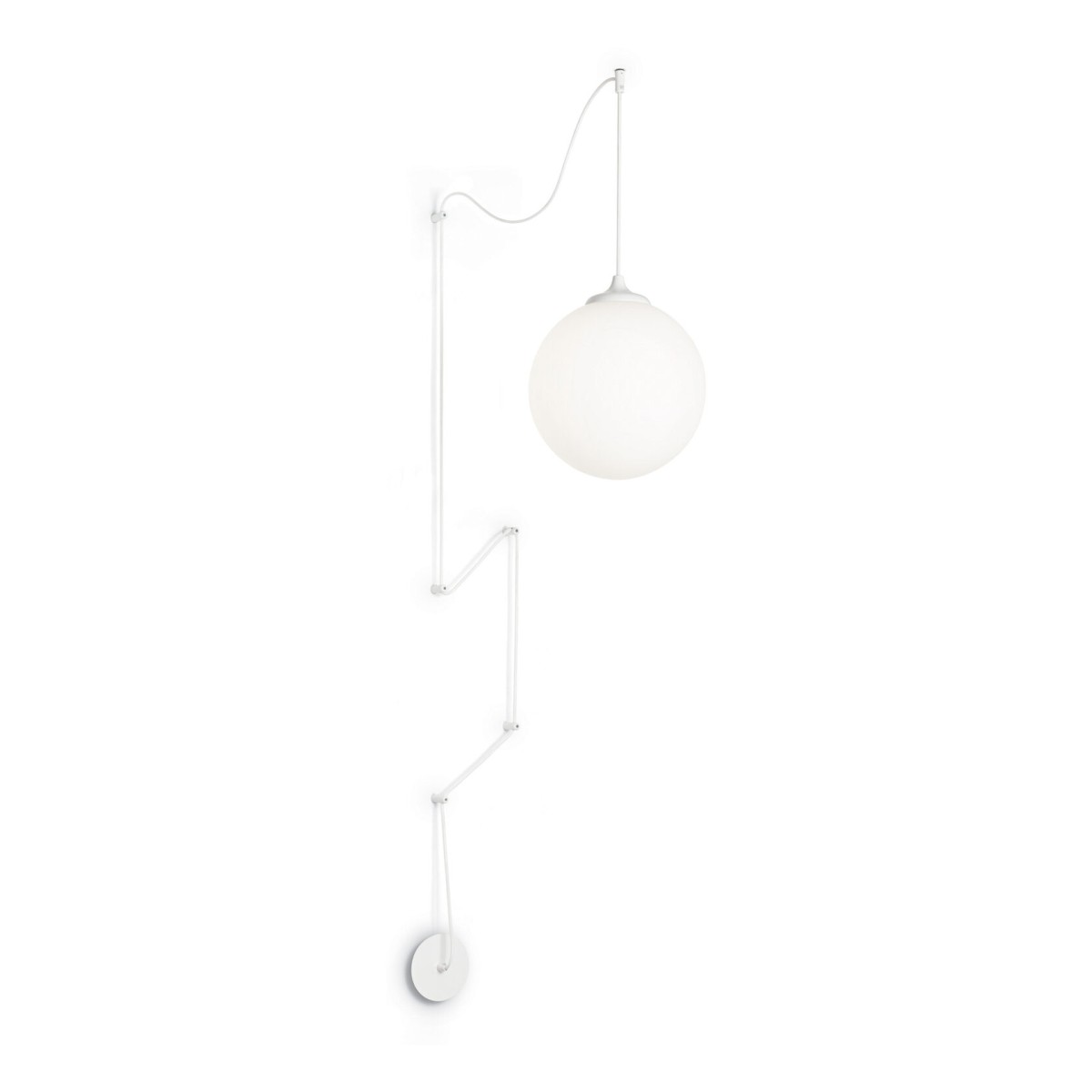 Светильник подвесной Ideal Lux Boa SP1D30 E27 Белый 160863