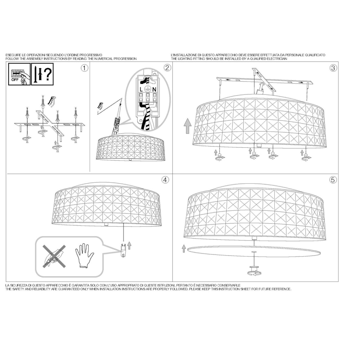 Люстра потолочная Ideal Lux Roma PL9 Хром G9 087863