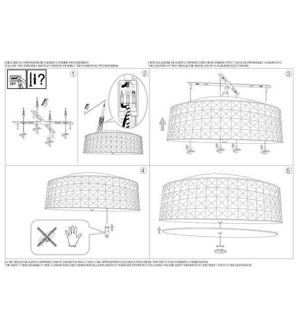 Люстра потолочная Ideal Lux Roma PL9 Хром G9 087863