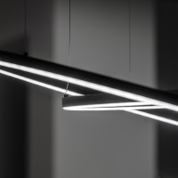 Люстра подвесная Ideal Lux Oracle Slim SP D150 Round DALI Черный 3000К 304458