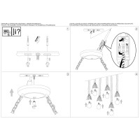 Люстра подвесная Ideal Lux Canapa SP6 Веревка E27 134826