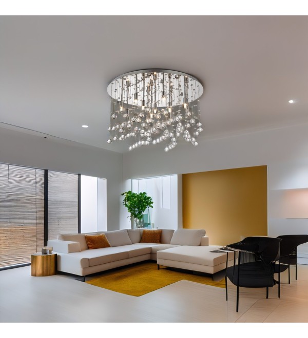 Люстра потолочная Ideal Lux Moonlight PL12 Хром G9 077802