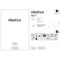 Лампа настольная Ideal Lux Gru TL Белый 3000К LED 147642