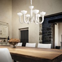 Люстра подвесная Ideal Lux Bon Bon SP6 E14 Белый 093994