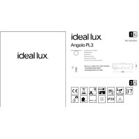 Люстра потолочная Ideal Lux Angolo PL3 Черный G9 284286