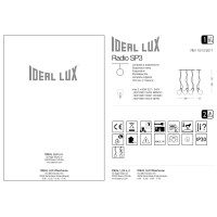 Светильник подвесной Ideal Lux Radio SP3 Белый E27 119434
