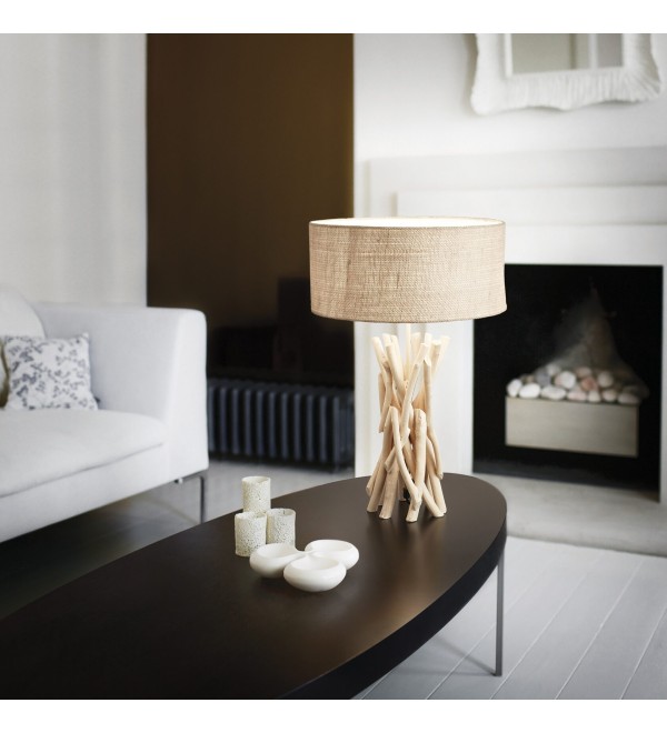 Лампа настольная Ideal Lux Driftwood TL1 E27 Дерево 129570