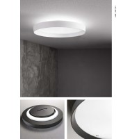 Светильник потолочный Ideal Lux Fly PL D90 3000K LED Черный 306629