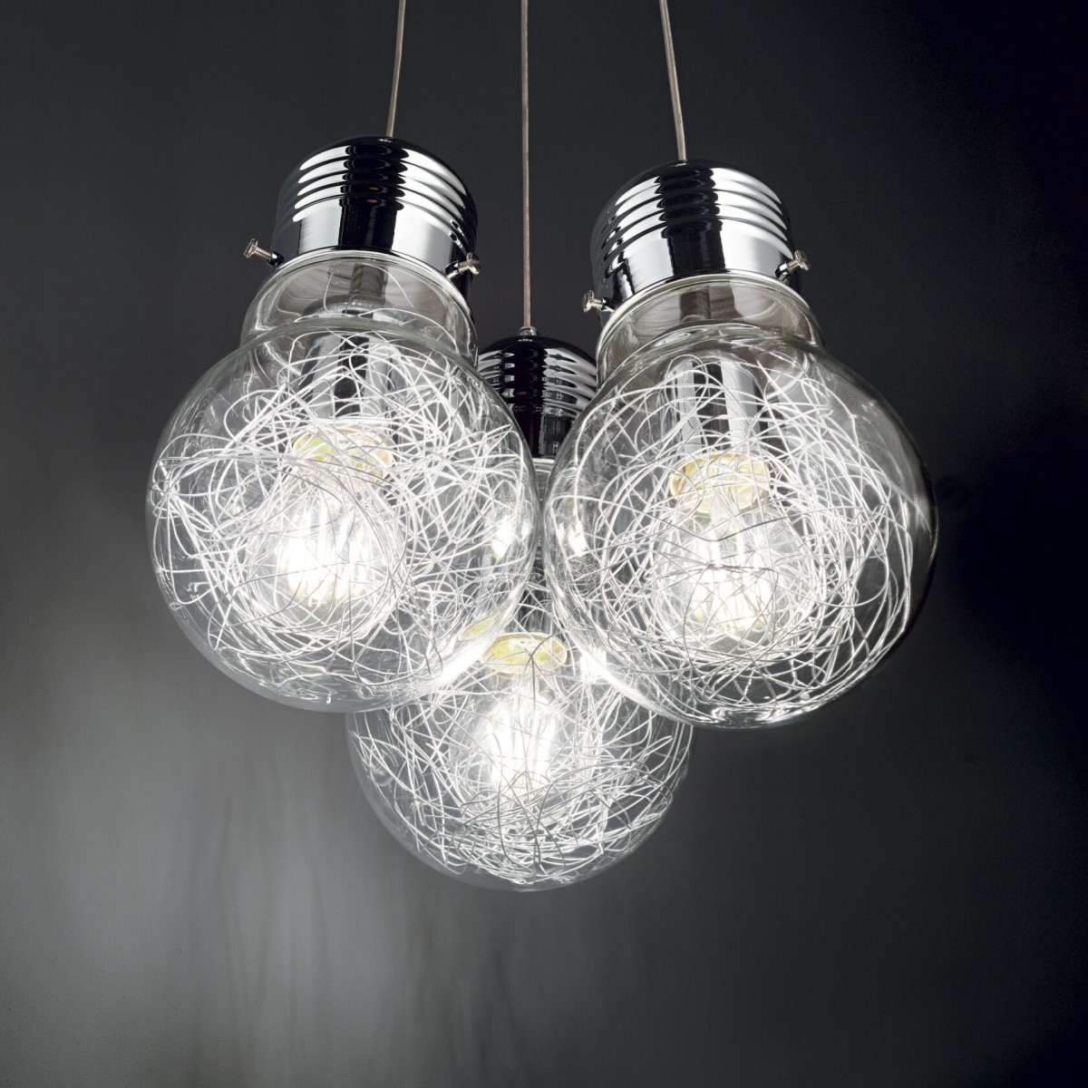 Люстра подвесная Ideal Lux Luce Max SP3 Хром E27 081762