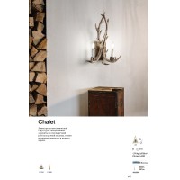 Люстра подвесная Ideal Lux Chalet SP12 Бежевый E14 113975