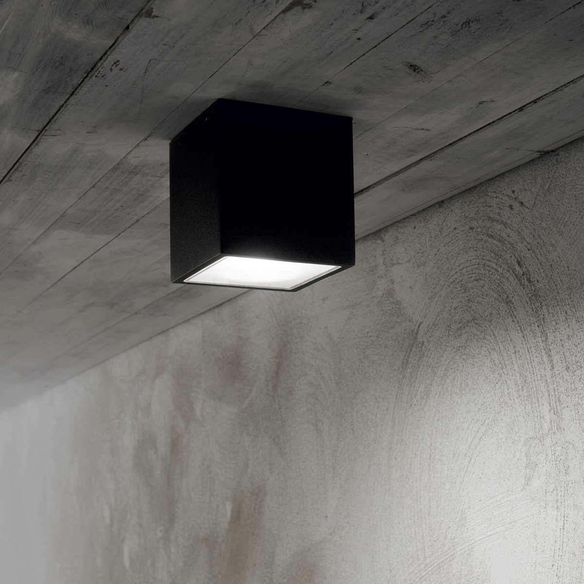 Светильник уличный Ideal Lux Techo PL1 Square D09 Черный GU10 251578