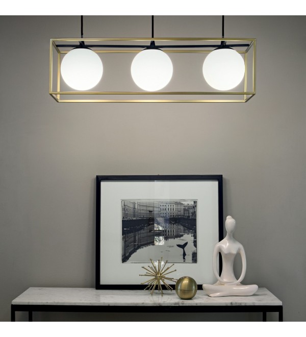 Люстра подвесная Ideal Lux Lingotto SP3 Черный E14 304144