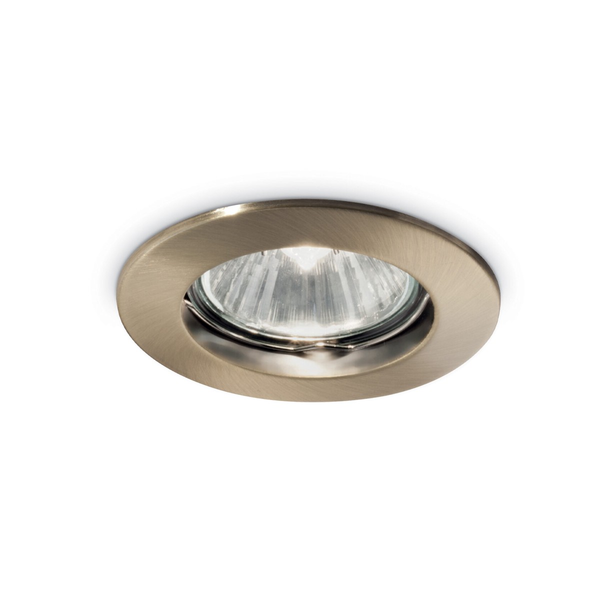 Светильник встраиваемый Ideal Lux Jazz FI макс.1х50Вт IP20 GU10 230В Латунь античная Цинк Не поворотный Без лампы 083124