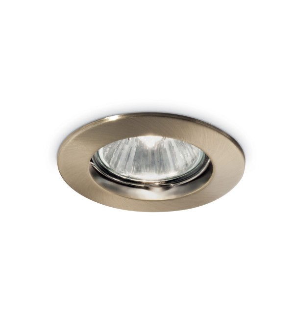 Светильник встраиваемый Ideal Lux Jazz FI макс.1х50Вт IP20 GU10 230В Латунь античная Цинк Не поворотный Без лампы 083124