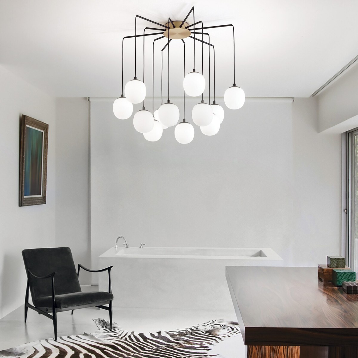 Люстра подвесная Ideal Lux Rhapsody SP12 Белый G9 236957