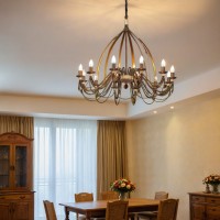 Люстра подвесная Ideal Lux Corte SP12 Ржавчина E14 097671