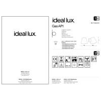 Светильник уличный Ideal Lux Gas AP1 Белый GU10 091518