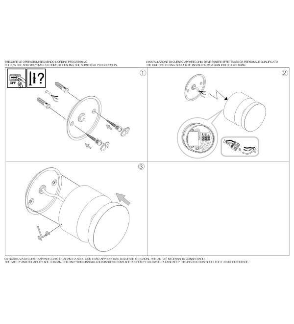 Светильник уличный Ideal Lux Toffee AP Белый 3000К LED 347738