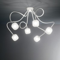 Люстра потолочная Ideal Lux Octopus PL6 Белый G9 174921