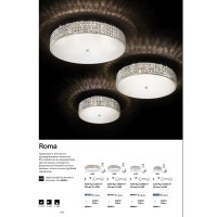 Люстра потолочная Ideal Lux Roma PL12 Хром G9 087870