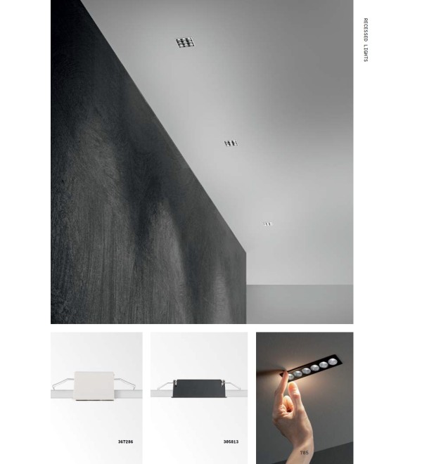 Светильник встраиваемый Ideal Lux Lika FI Slim Square 10W 3000K LED Белый 367286