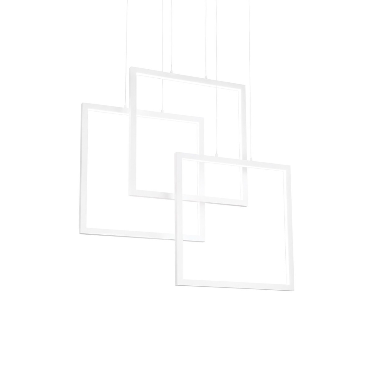 Люстра подвесная Ideal Lux Frame SP Quadrato Белый 3000K 253596