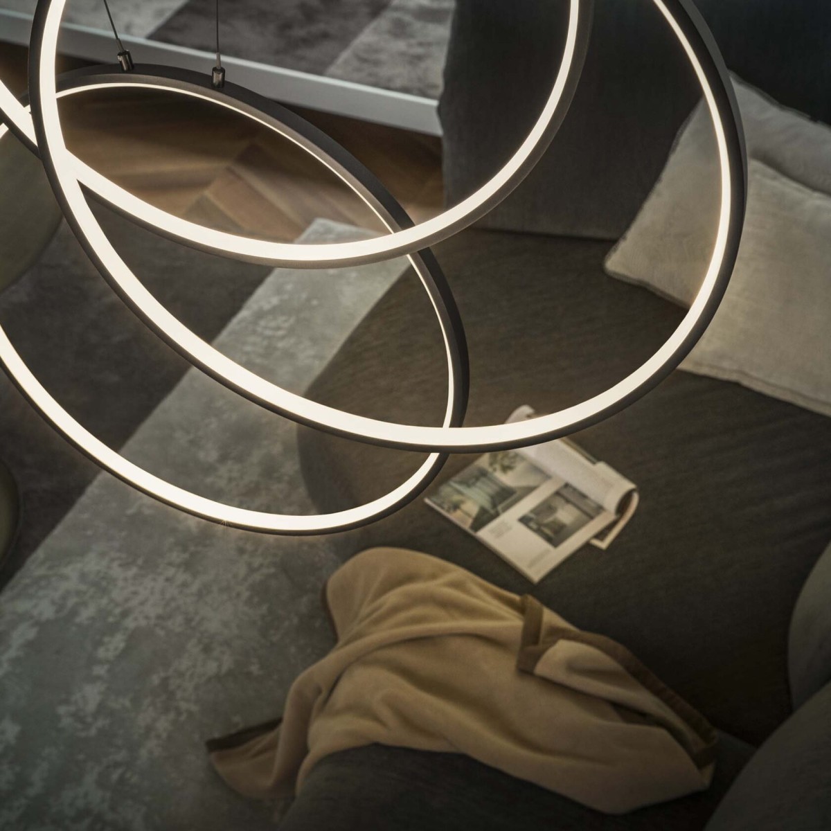 Люстра подвесная Ideal Lux Frame SP Cerchio Белый 3000K 269351