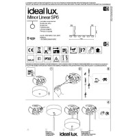 Люстра подвесная Ideal Lux Minor SP6 Linear Черный GX53 235486
