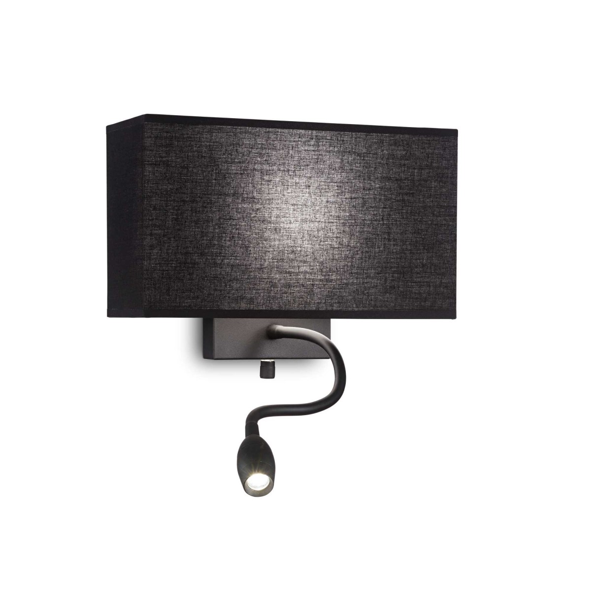 Светильник настенный Ideal Lux Hotel AP2 Черный E27 / LED 215709