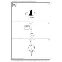 Светильник встраиваемый Ideal Lux Virus FI Черный 3000К LED 244846