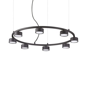 Люстра подвесная Ideal Lux Minor Round SP8 Черный GX53 235547