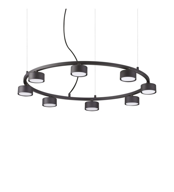 Люстра подвесная Ideal Lux Minor Round SP8 Черный GX53 235547