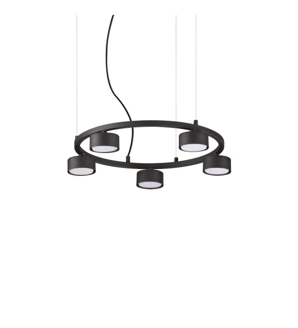 Люстра подвесная Ideal Lux Minor SP5 Round Черный GX53 235516
