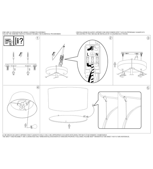 Люстра потолочная Ideal Lux Wheel PL5 E27 230В Белый 036021