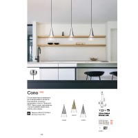Светильник подвесной Ideal Lux Cono SP Латунь GU10 321479